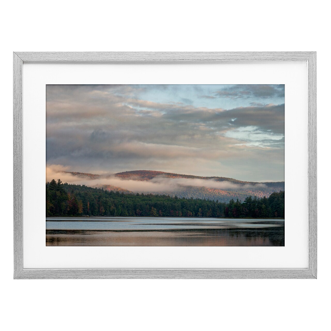 Stupell Industries Mountain View with Fog Framed Print Under Glass, design by James Rodewald